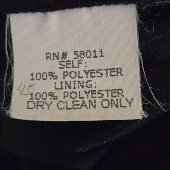 David Meister Beaded VNeck Black Sheath Dress Made In USA Size 8 - Picture 6 of 8